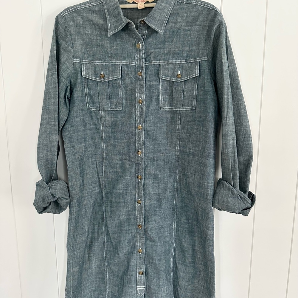 Brooks Brothers Denim Long Sleeve Dress